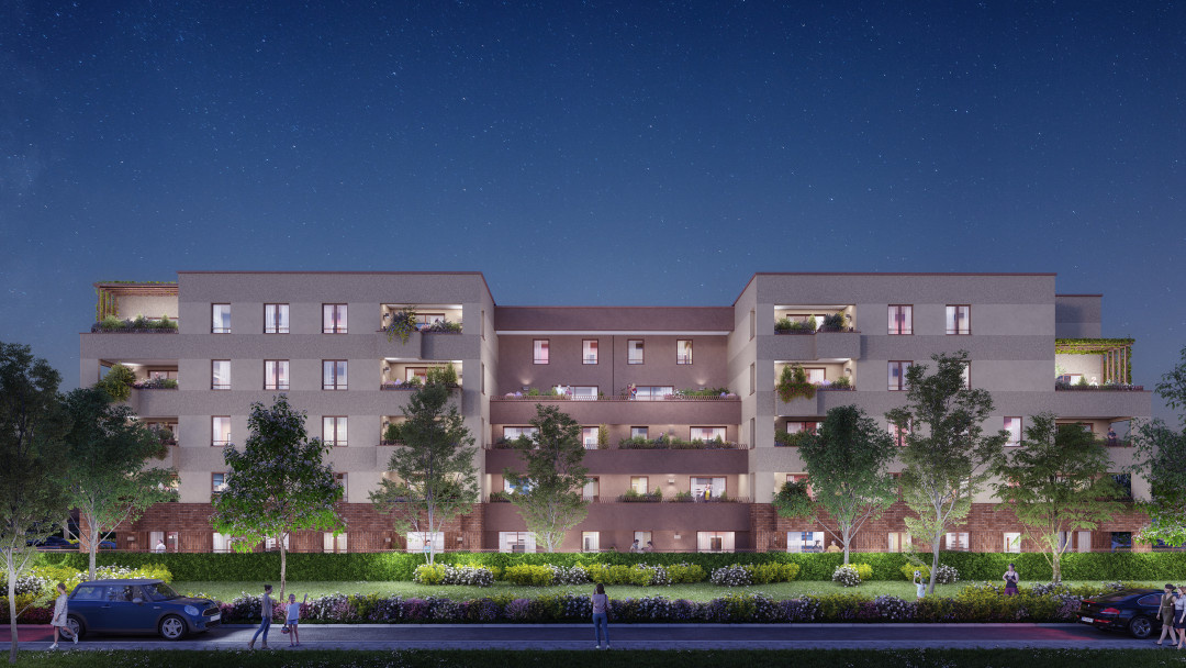 T2 neuf avec Balcon exposé plein Sud, et parking - Résidence